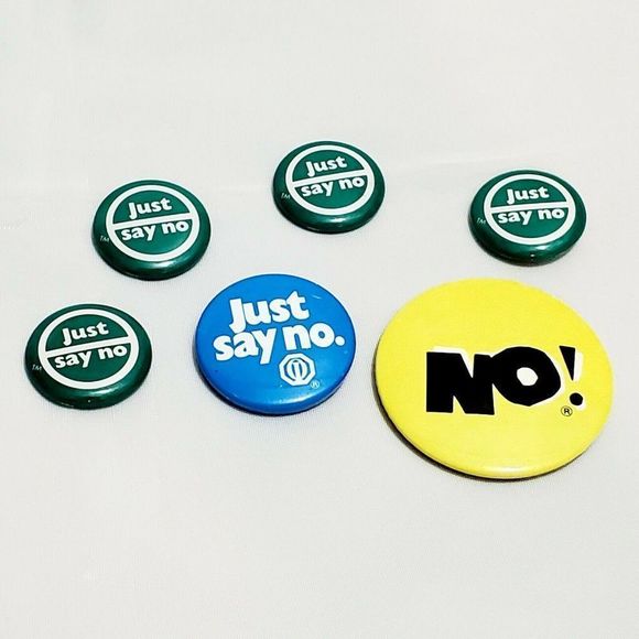 Dare Other - Vintage Just Sat No DARE Pins lot 6 Rare mixed lot of‎ Dare pins